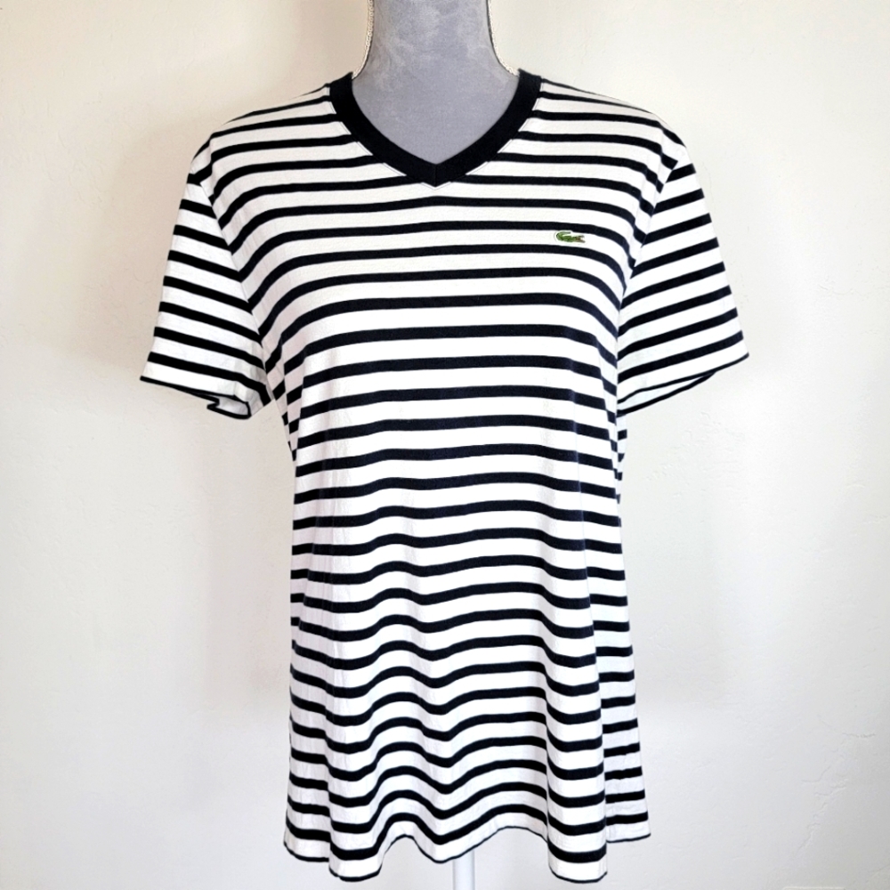 Lacoste V Neck Cotton Shirt